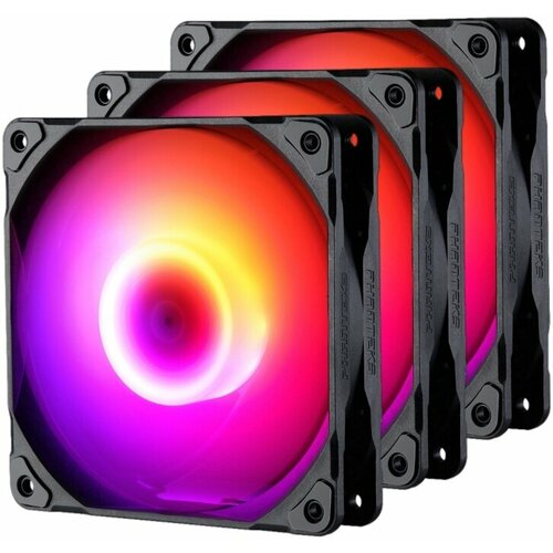 Вентиляторы для корпуса PHANTEKS M25 Black 120мм 3шт Черный ARGB для кулера СЖО 2334₽