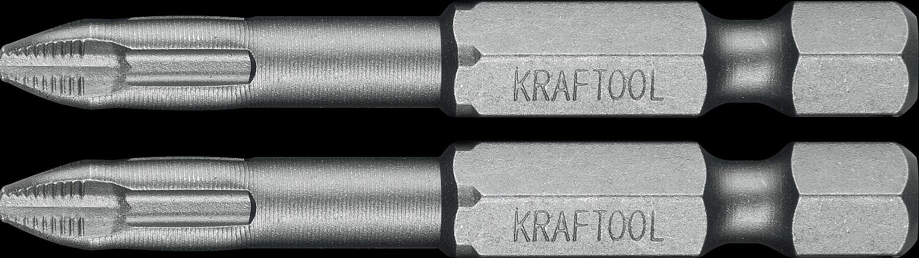 Торсионные биты KRAFTOOL X-Drive PH2 50 мм 2 штуки 26121-2-50-2