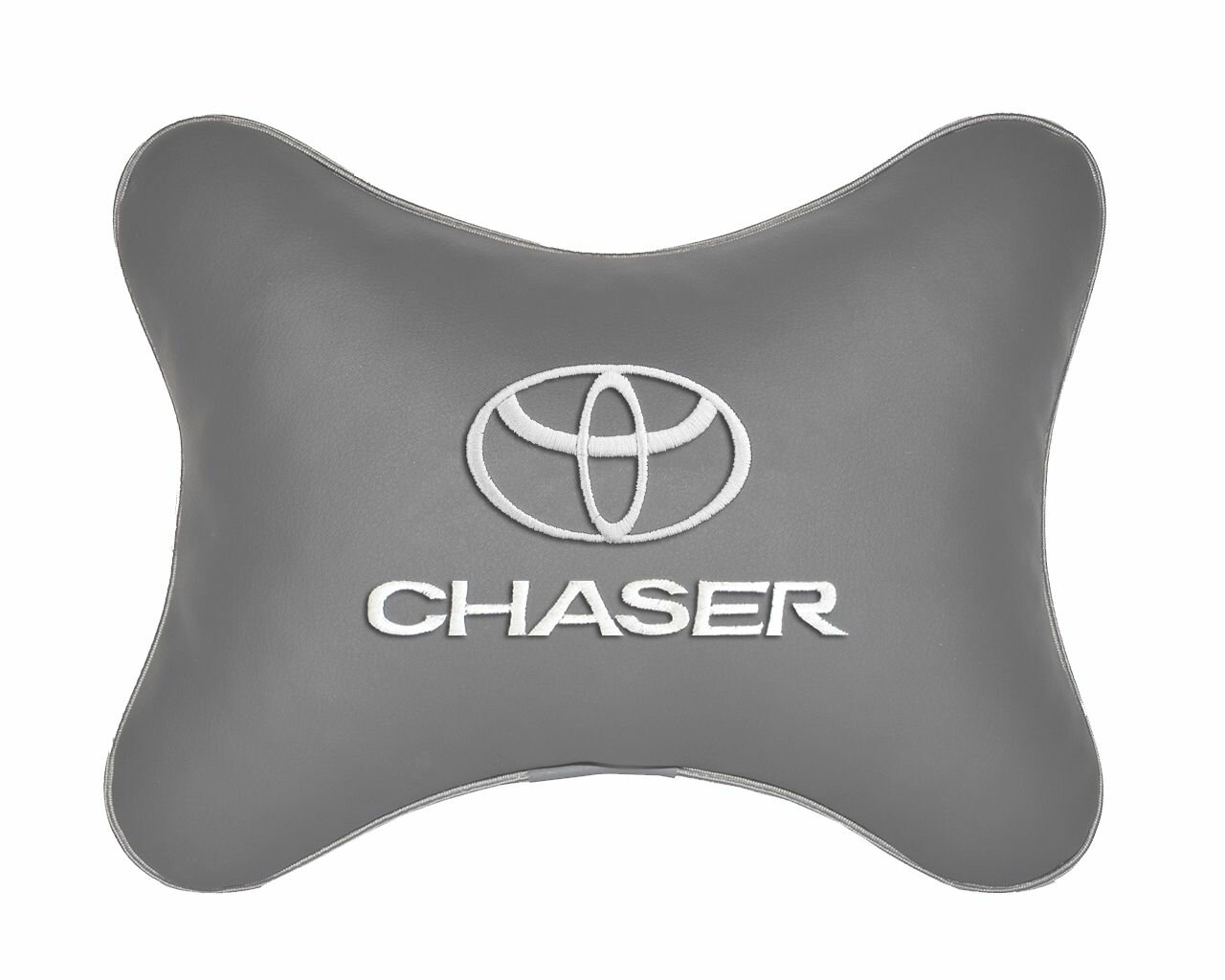 Подушка на подголовник автомобильная серая экокожа TOYOTA Chaser