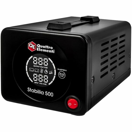 Стабилизатор Quattro Elementi напряжения напольный Stabilia 500 (500 ВА 140-270 В) (917-636)