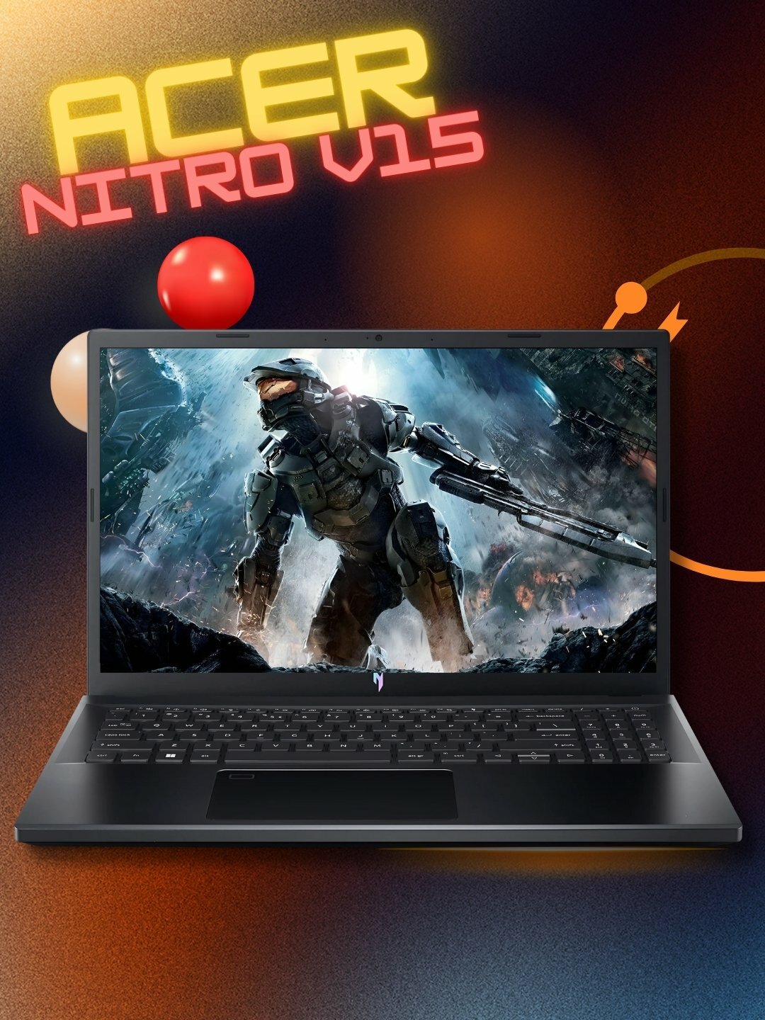 Ноутбук Acer Nitro V15, Ryzen 5 7535HS, NVIDIA RTX 2050 + Windows 11 и мышка в подарок — фото 1