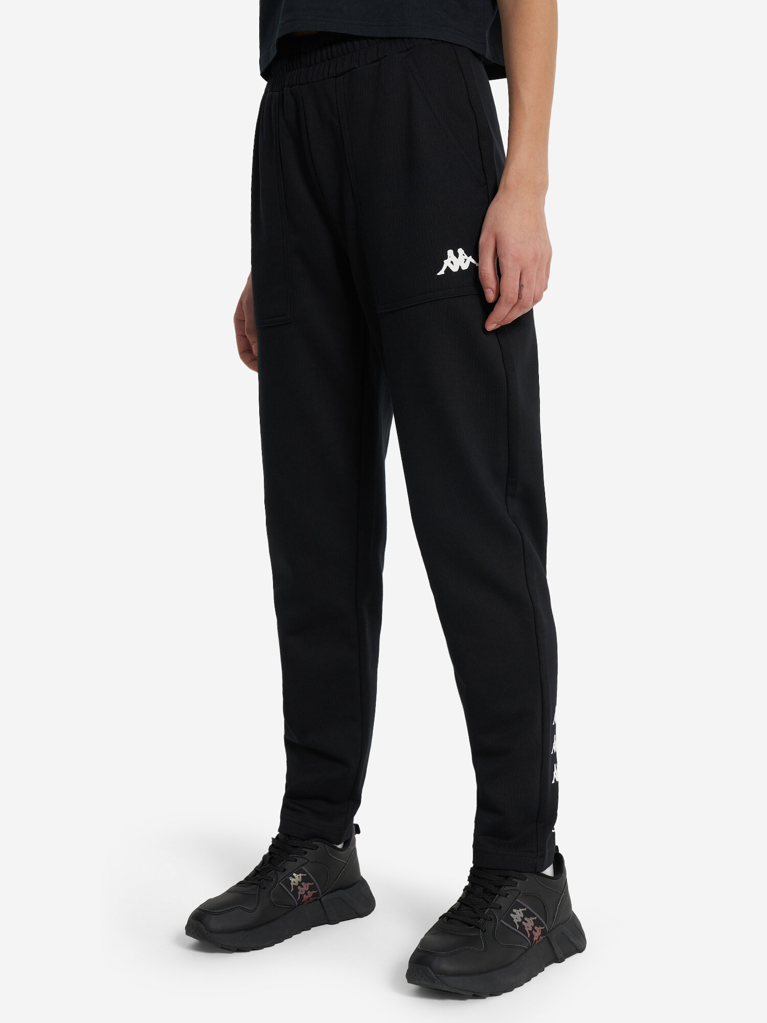 Брюки Kappa Authentic Women's Knitted Pants, размер 46/48, черный
