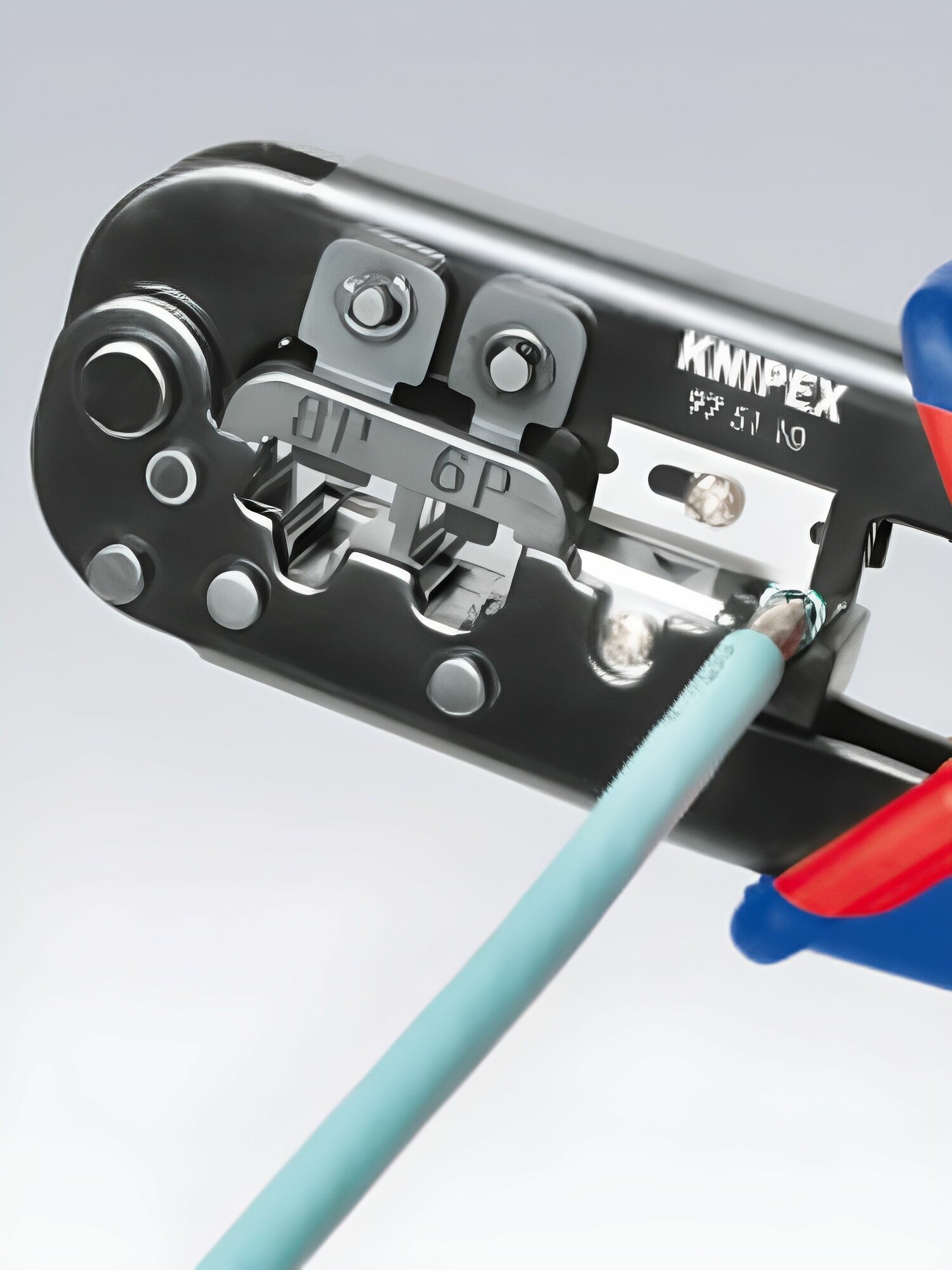 Пресс-клещи для штекеров RJ, 2 гнезда, RJ 11/12 (6-pin), RJ 45 (8-pin), 190 мм, SB — фото 1