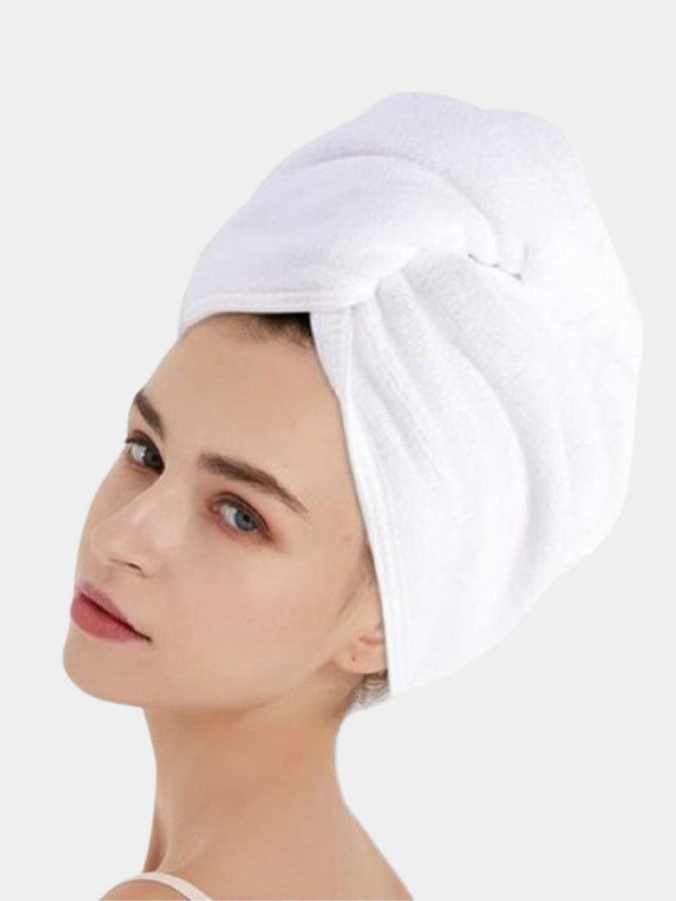 Тюрбан полотенца махровые для сушки волос, Ilkim bone — фото 1
