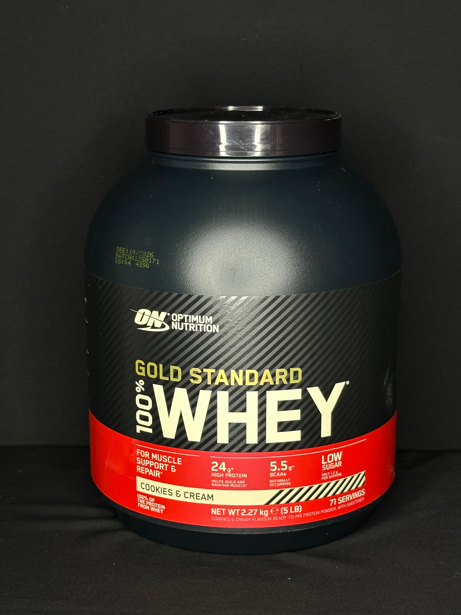 Протеин Optimum Nutrition "Gold Standard", сывороточный концентрат, 2,2 кг