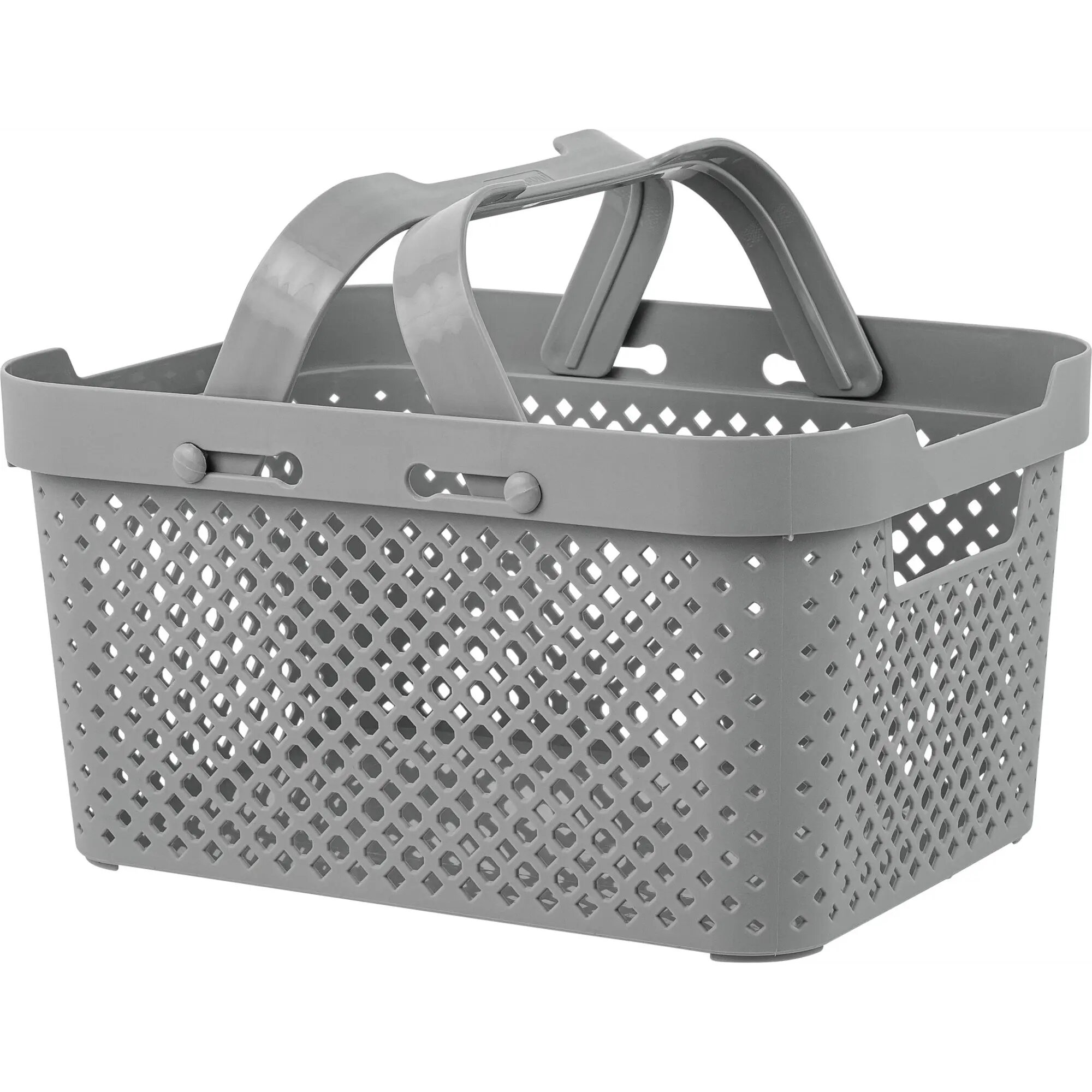 Корзина для хранения Plast Team Mien 26x13.7x19.2 см полипропилен цвет серый