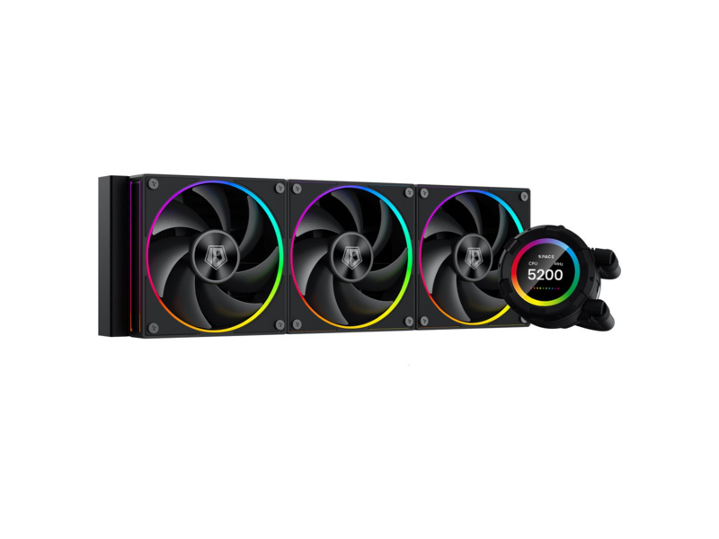 Сво для процессора ID-COOLING SL360 (Soc 2066/2011/1851/1700/1200/115х/AM5/AM4, 3*120mm fan, 2500rpm, 29.9 дб, 350W, PWM 4-pin, Al) (SL360)