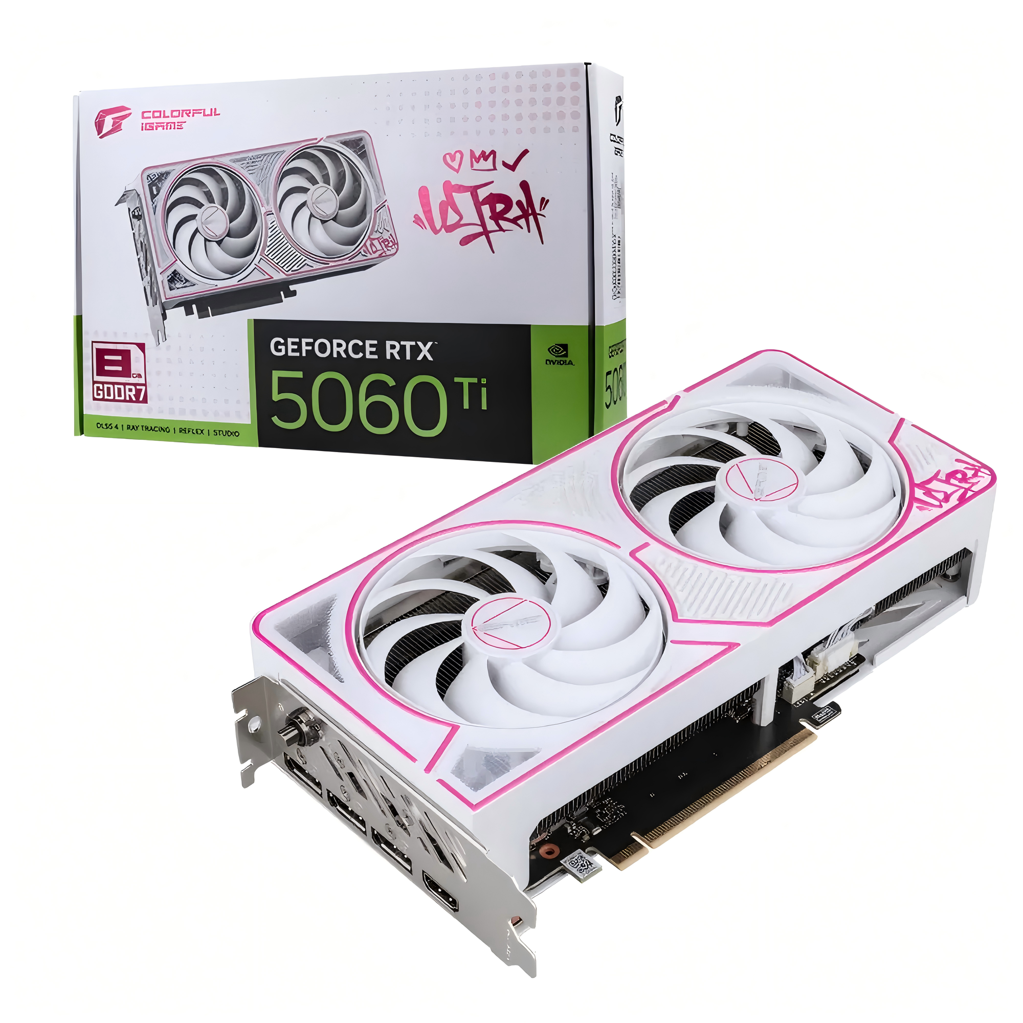 Видеокарта Colorful iGame GeForce RTX 5060 Ti Ultra W DUO OC 8GB-V