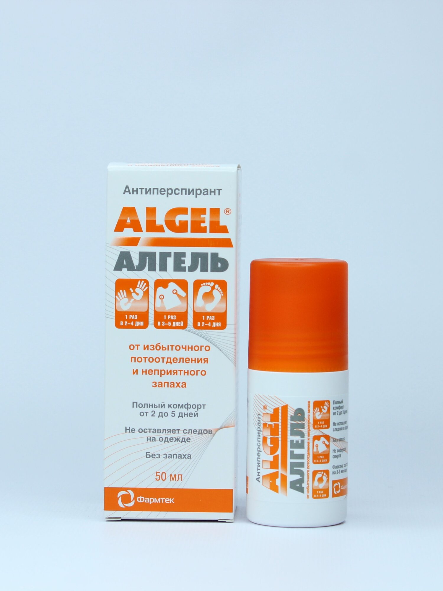 Антиперспирант Алгель ролик, 50 мл — фото 1