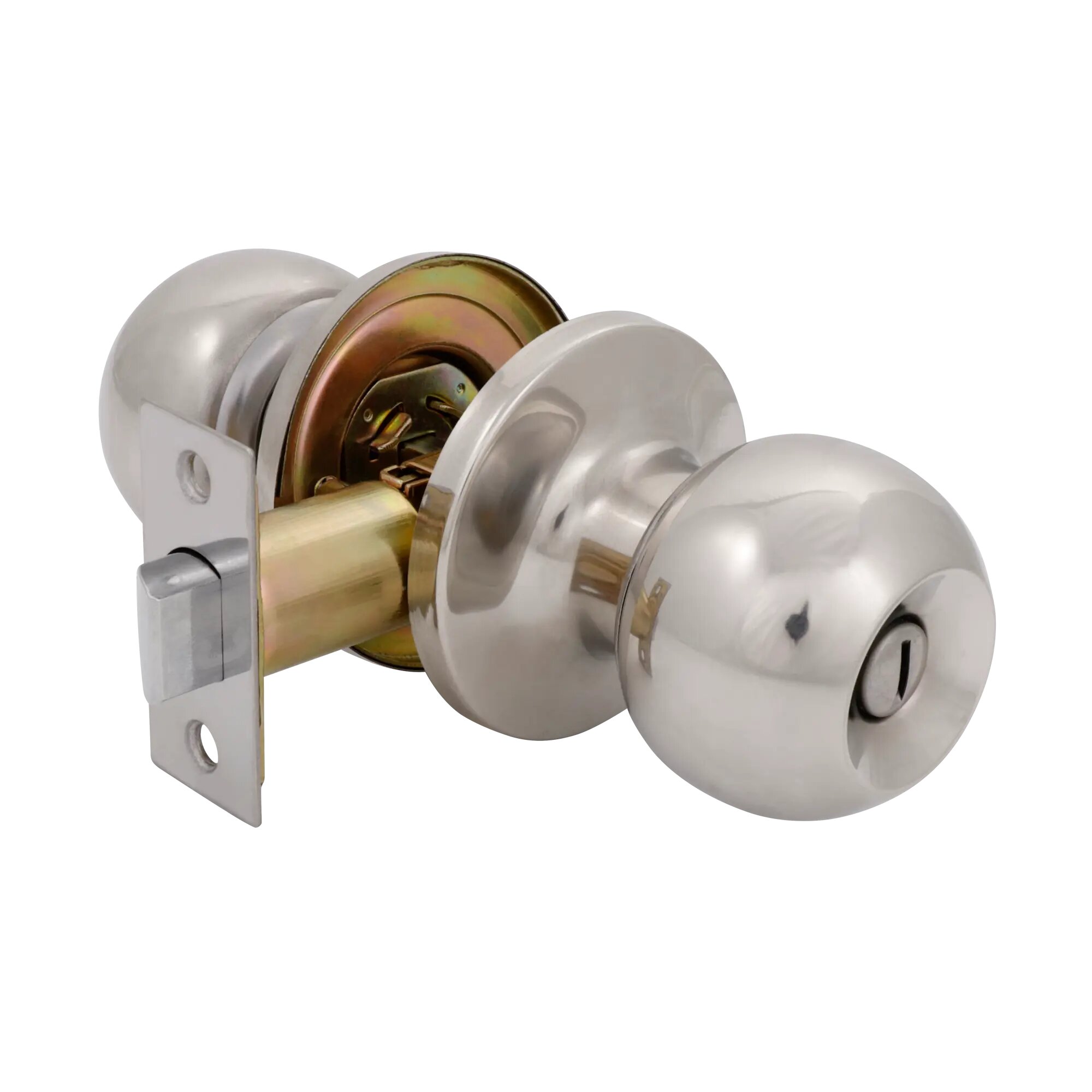 Ручка-кноб с фиксатором цвет хром