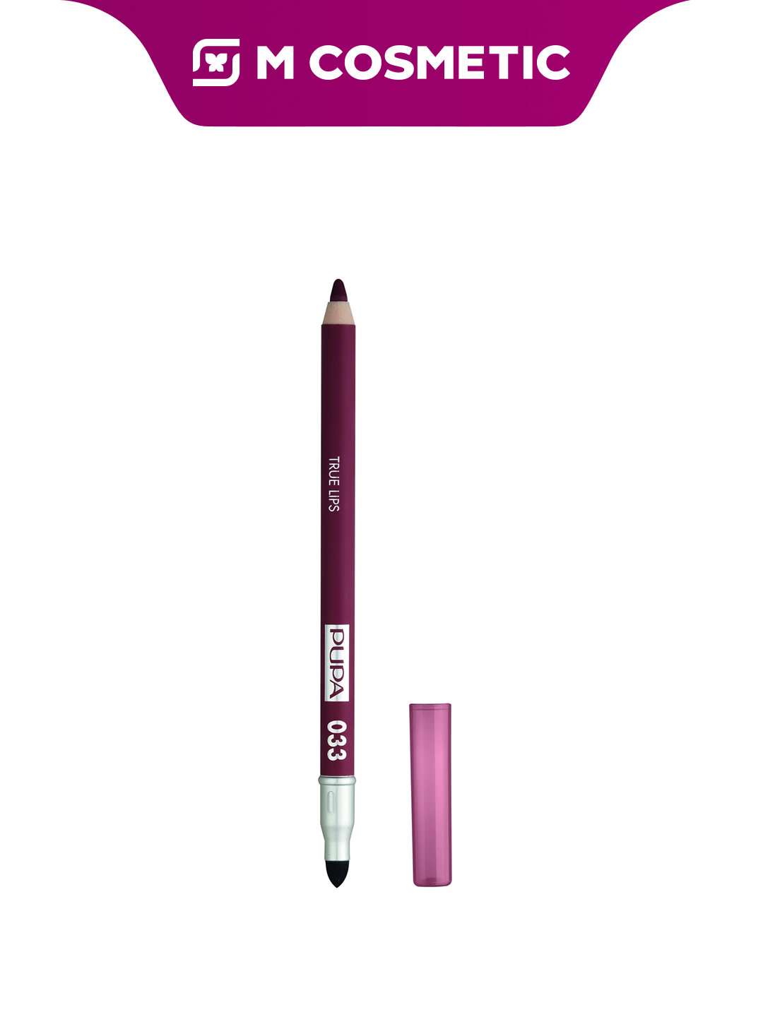 Карандаш для губ Pupa True Lips, оттенок 033 Bordeaux, стойкий, 1.2 г