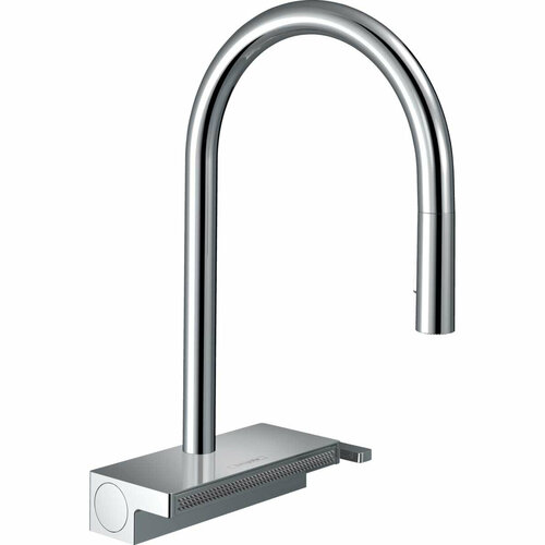 Смеситель Hansgrohe Aquno Select M81 для кухни 170 с вытяжным душем, 3jet, sBox, хром 73831000