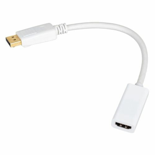 Переходник HDMI (f) - DisplayPort (m) , белый