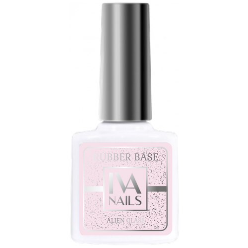 IVA Nails Базовое покрытие Rubber Base Alien glass, №2, 8 мл iva nails базовое покрытие rubber base pastel 2 8 мл 30 г