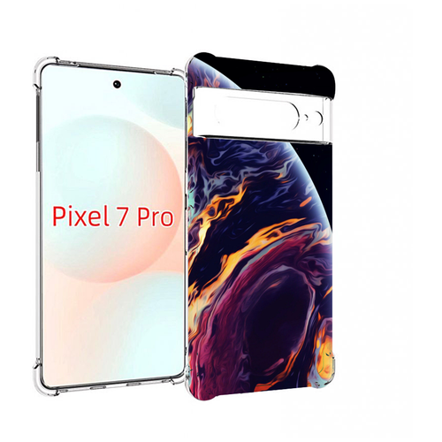 Чехол MyPads акварельная планета для Google Pixel 7 Pro задняя-панель-накладка-бампер чехол mypads акварельная обезьяна для google pixel 7 задняя панель накладка бампер