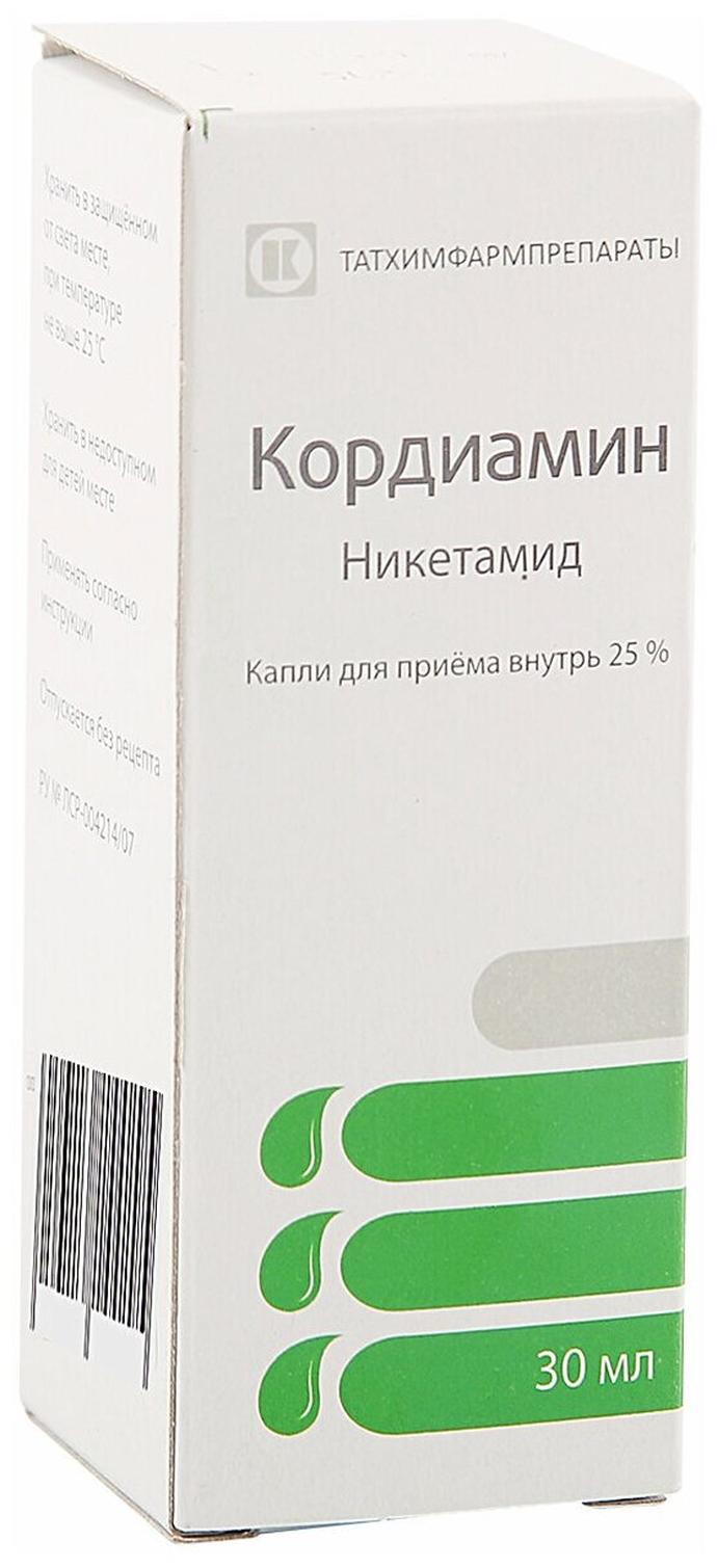 Кордиамин кап двн приема 25  30 мл