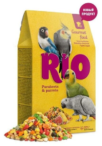 Рио Гурмэ корм для средних и крупных попугаев 0,25 кг 38727 (2 шт)