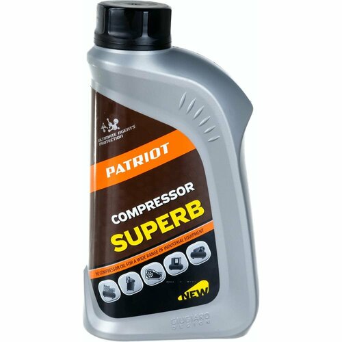 PATRIOT Масло компрессорное 1 л COMPRESSOR OIL GTD масло компрессорное patriot compressor superb 1 л