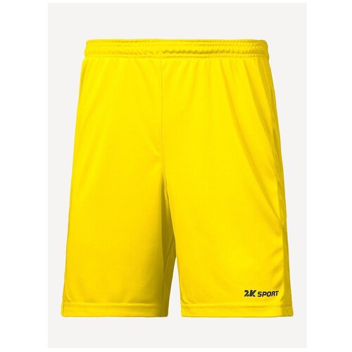 Шорты спортивные 2K SPORT Trophy, размер XXL, желтый футбольная футболка 2k sport victory силуэт полуприлегающий влагоотводящий материал дополнительная вентиляция размер xxl желтый