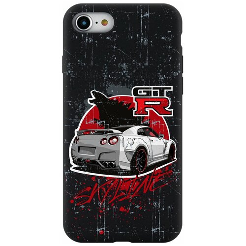 Силиконовый чехол Mcover для Apple iPhone 7 с рисунком Машина Nissan GTR Skyline силиконовый чехол mcover для apple iphone 7 с рисунком nissan gtr skyline