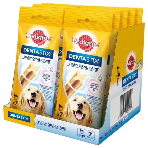 Pedigree DentaStix лакомство для собак крупных пород (10шт в уп) 270 гр
