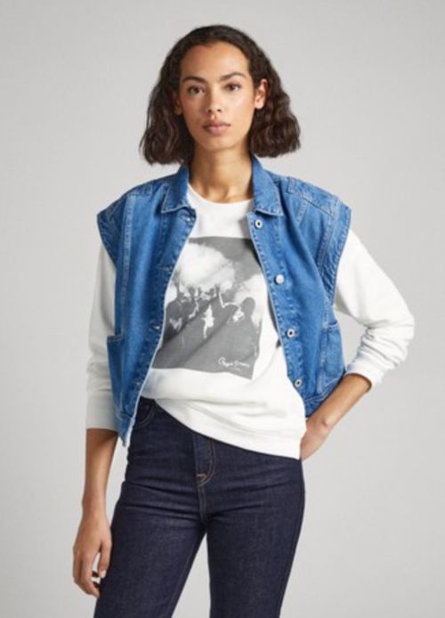 Свитшот Pepe Jeans PL581363, размер M, белый