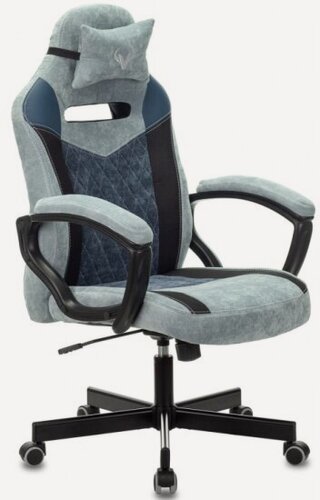 Изображение товара Кресло геймерское Zombie VIKING 6 KNIGHT BL FABRIC синий крестовина металл