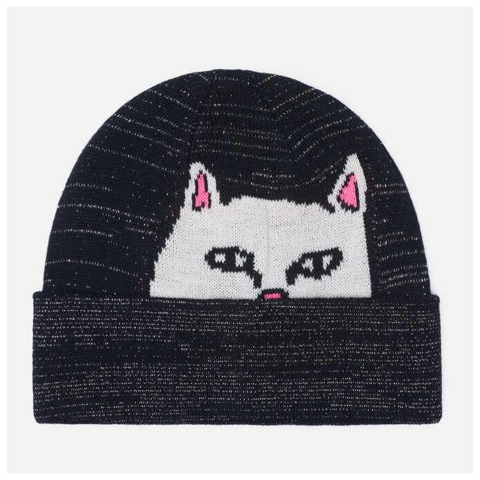 Шапка Ripndip Peeking Nermal 3M Reflective Beanie чёрный SIZE 