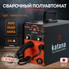 Сварочный аппарат полуавтомат KATANA GTX-210 Сварка без газа и с газом на 210 А - изображение