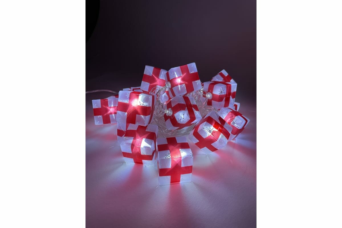 Гирлянда ЭРА ENIN3P LED Нить 3 м холодный свет 220V IP20 для подарков и декора