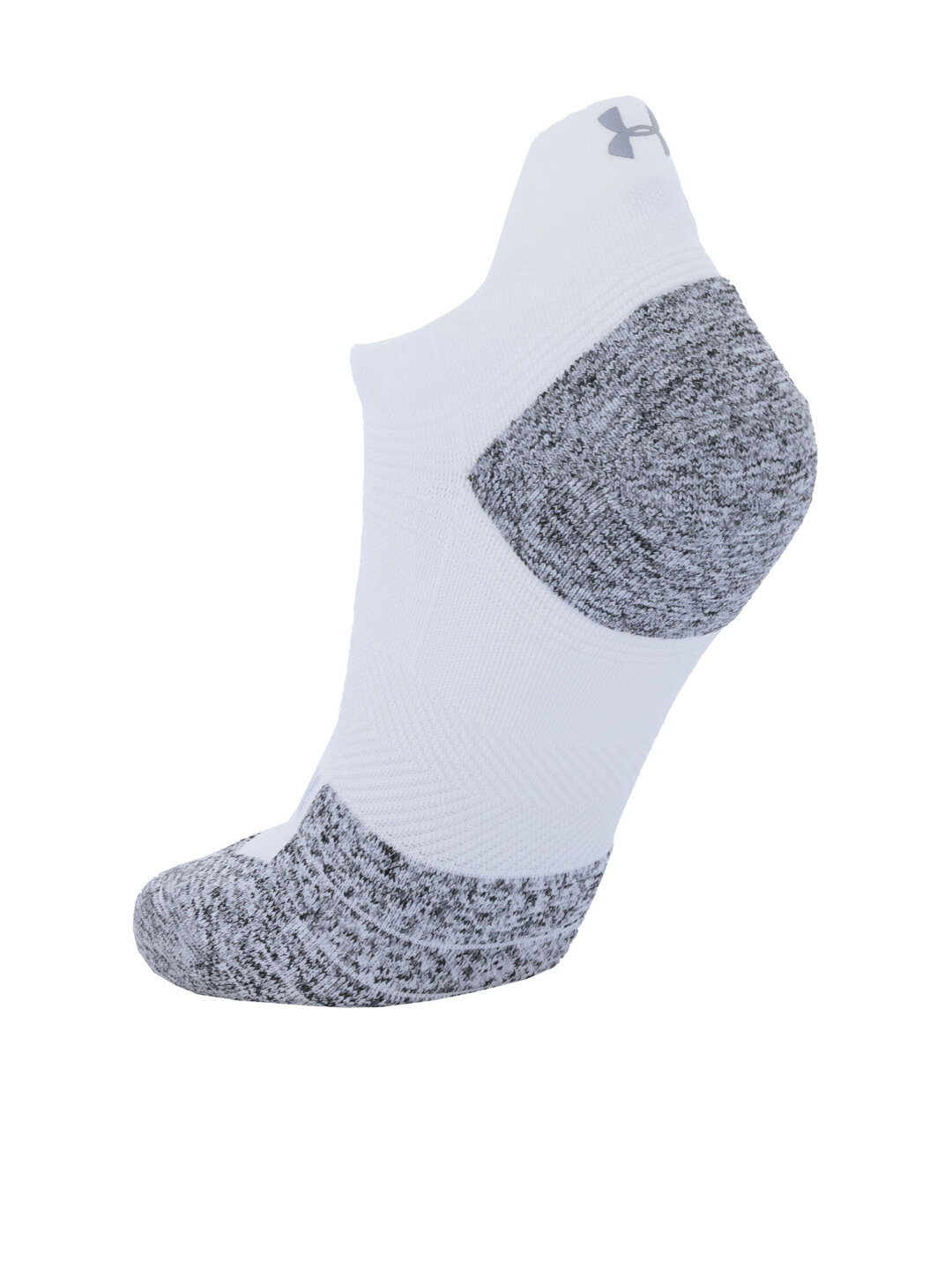 Носки Under Armour Ad Run Cushion 1Pk Ns Tab, размер INT:XL, белый, серый — фото 1