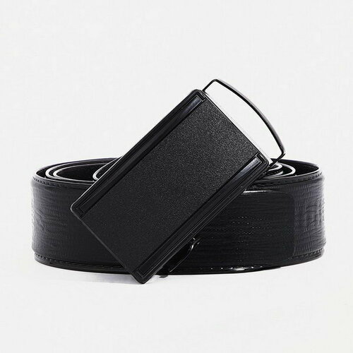 фото Ремень сима-ленд, размер 120, черный сима-лэнд