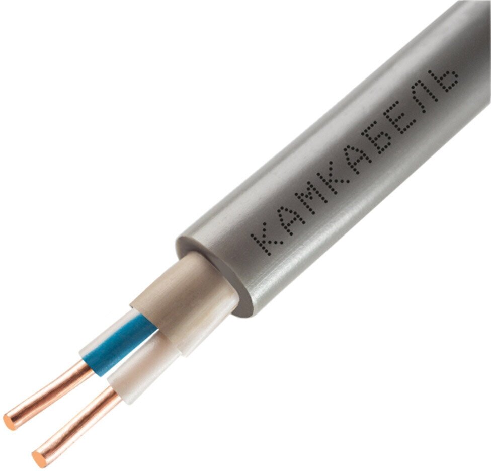 Электрический кабель Камкабель NUM-O (NYM) 2 х 15 кв. мм 100 м