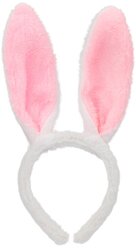 Уши зайца "BOOMZEE" PBZ-05 белые для праздника