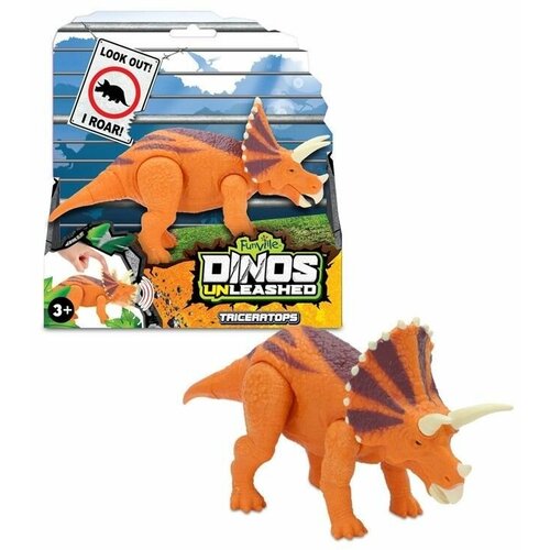 Игрушка Dinos Unleashed фигрука трицератопса со звуковыми эффектами 31123TR2
