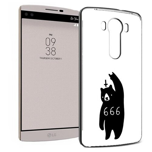 Чехол задняя-панель-накладка-бампер MyPads медведь 666 для LG V10 H961n/H961s/H968/F600 5.7 противоударный чехол панель накладка mypads для lg v10 h961n h961s h968 f600 5 7 ультра тонкая полимерная из мягкого качественного силикона золотая