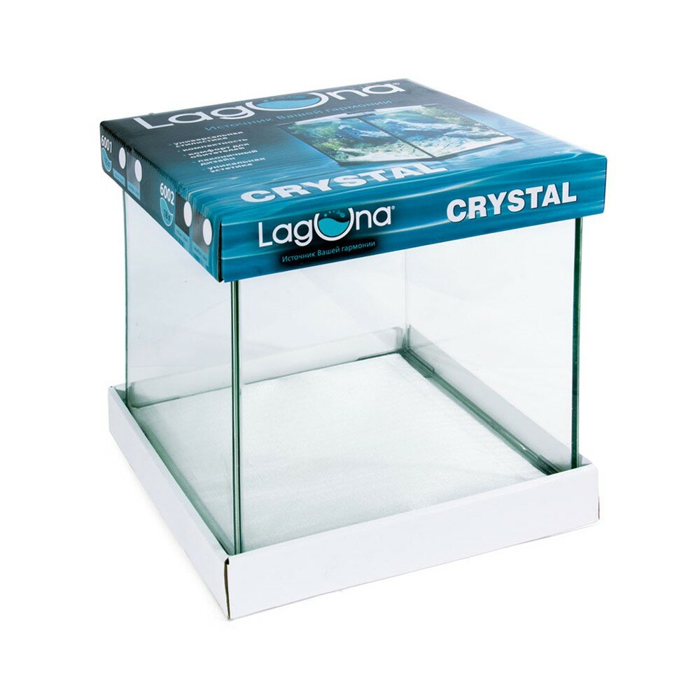 Laguna Аквариум Crystal 6002B 18,7 л черный - фото №2