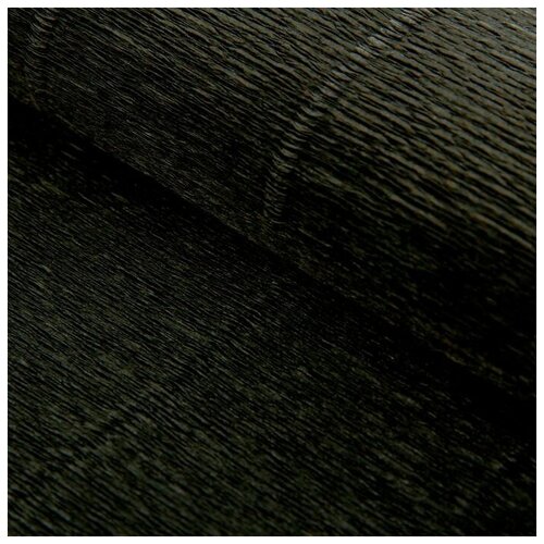 фото Бумага для упаковок и поделок, cartotecnica rossi, гофрированная, черная, однотонная, двусторонняя, рулон 1 шт., 0,5 х 2,5 м