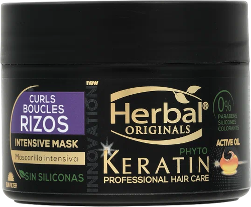 Herbal Интенсивная маска для волос Phyto Keratin Curls, 300 мл, банка