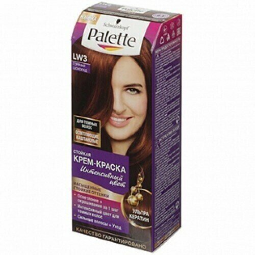 Palette Краска для волос LW3 - Горячий шоколад, 6 упаковок