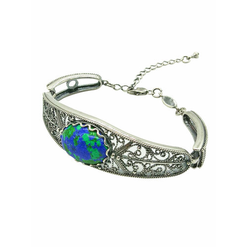 Браслет ForMyGirl, искусственный камень, размер 21 см, синий браслет малахит искусственный камень размер 15 см зеленый