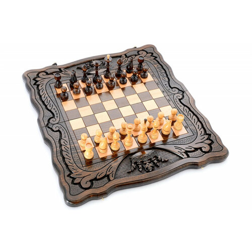 Шахматы + нарды резные Корона 50, Harutyunyan шахматы нарды резные корона 40 harutyunyan