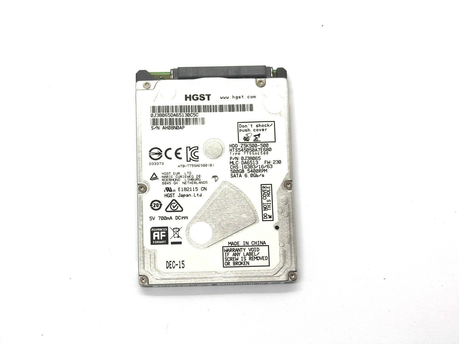 Жесткий диск 2,5" HGST (Hitachi) 500 GB Z5K500-500 SATA