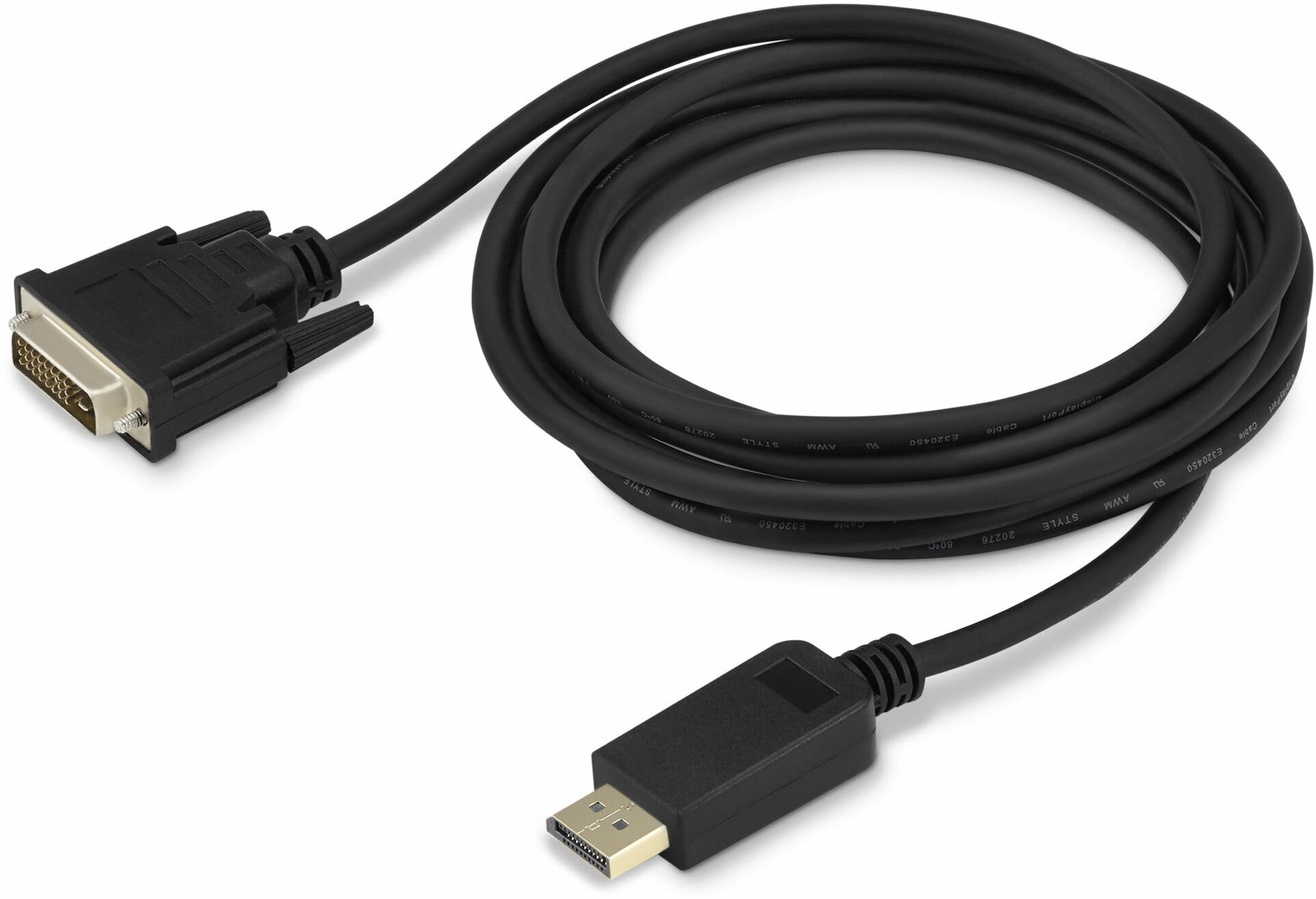Кабель аудио-видео Buro 1.1v DisplayPort (m)/DVI-D (Dual Link) (m) 3м. позолоч. конт. черный (BHP DPP_DVI-3)