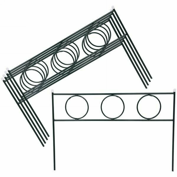 Заборчик садовый "3 кольца" (5 деталей) "Весна" В 0,45 м, Ш 0,67 м, Д 3,35м. - фотография № 2