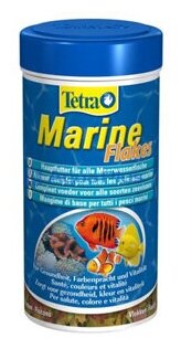 Основной корм для мелких и крупных морских рыб TETRA Marin Flocken 250ml - фотография № 10