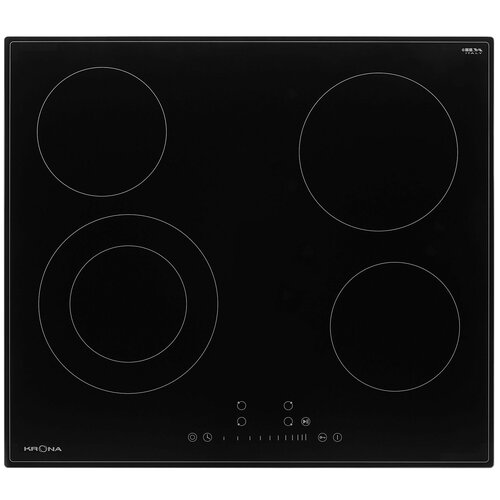 Поверхность стеклокерамическая KRONA LAUREL 60 BL черный 1378000₽