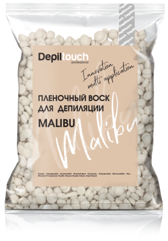 Плёночный воск для депиляции Malibu серии Innovation, 100 гр