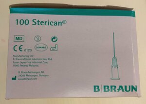 Игла инъекционная B. Braun Sterican, 120 мм x 0.8 мм, размер: 21G, 10 шт.