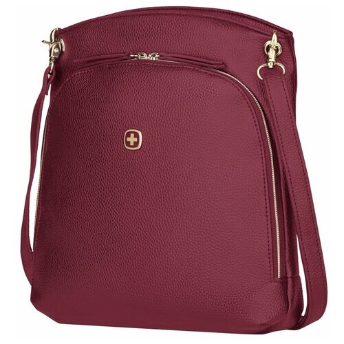 фото Сумка женская wenger leasophie через плечо, красная, пвх/полиэстер, 28x29x7см